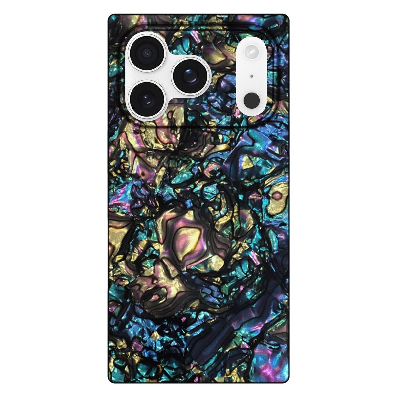 Flaunt Official Square Protective Case - Compatible with iPhone 17 Pro - Compatible with MagSafe & Wireless Charging - Drop-Tested & Shockproof - (Abalone Shell) - Image 1