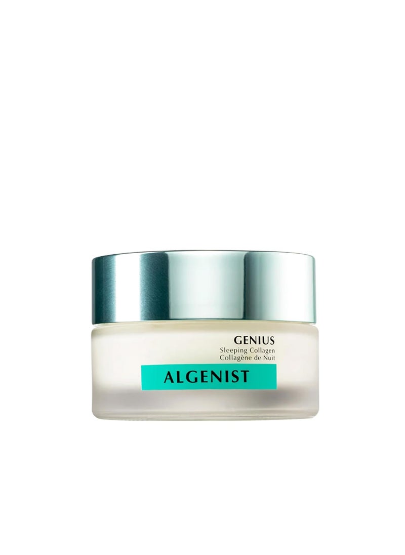 Algenist Algenist GENIUS Sleeping Collagen  Vegan Collagen Night Cream with Ceramides for Smooth Glowing Skin  NonComedogenic  Hypoallergenic Skincare 