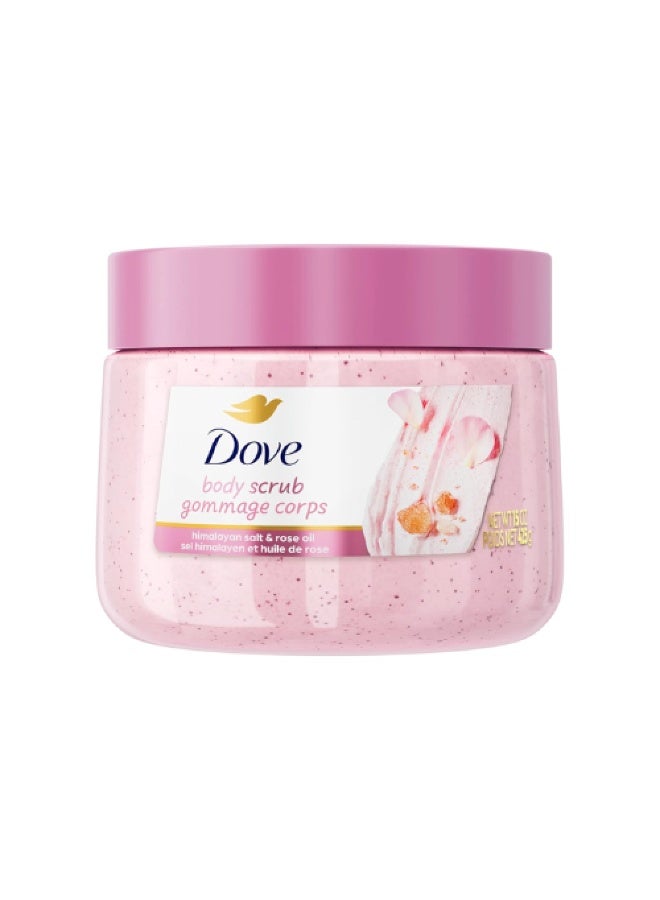 Dove Body Scrub with Himalayan Salt and Rose Oil (425g)