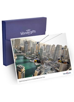 Wondergifts Ziplining Experience in Dubai Marina for One - Experience Gift with Free Spa Gift Box  - Image 1