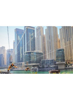 Wondergifts Ziplining Experience in Dubai Marina for One - Experience Gift with Free Spa Gift Box  - Image 3