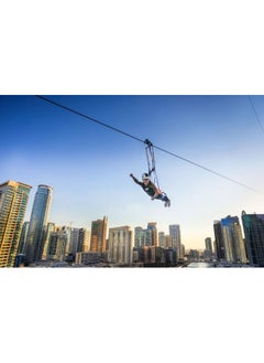 Wondergifts Ziplining Experience in Dubai Marina for One - Experience Gift with Free Spa Gift Box  - Image 2