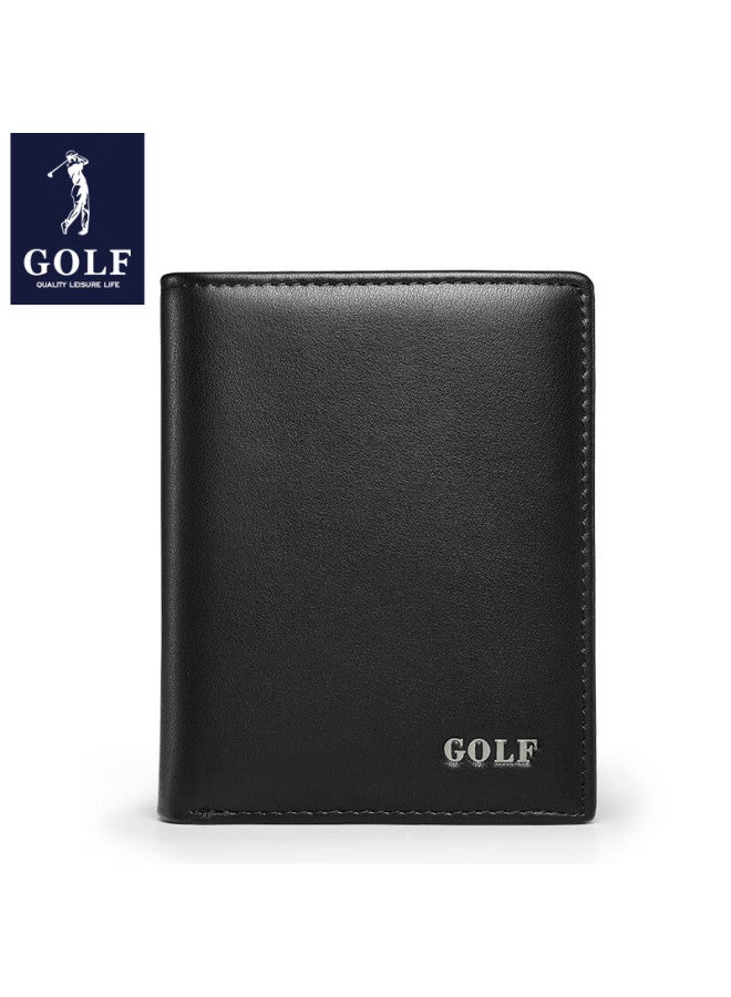Golf Men's Vertical Soft Leather Wallet With Multiple Card Slots Business Simple Lightweight Coin Purse Gift Box Pack - Image 5