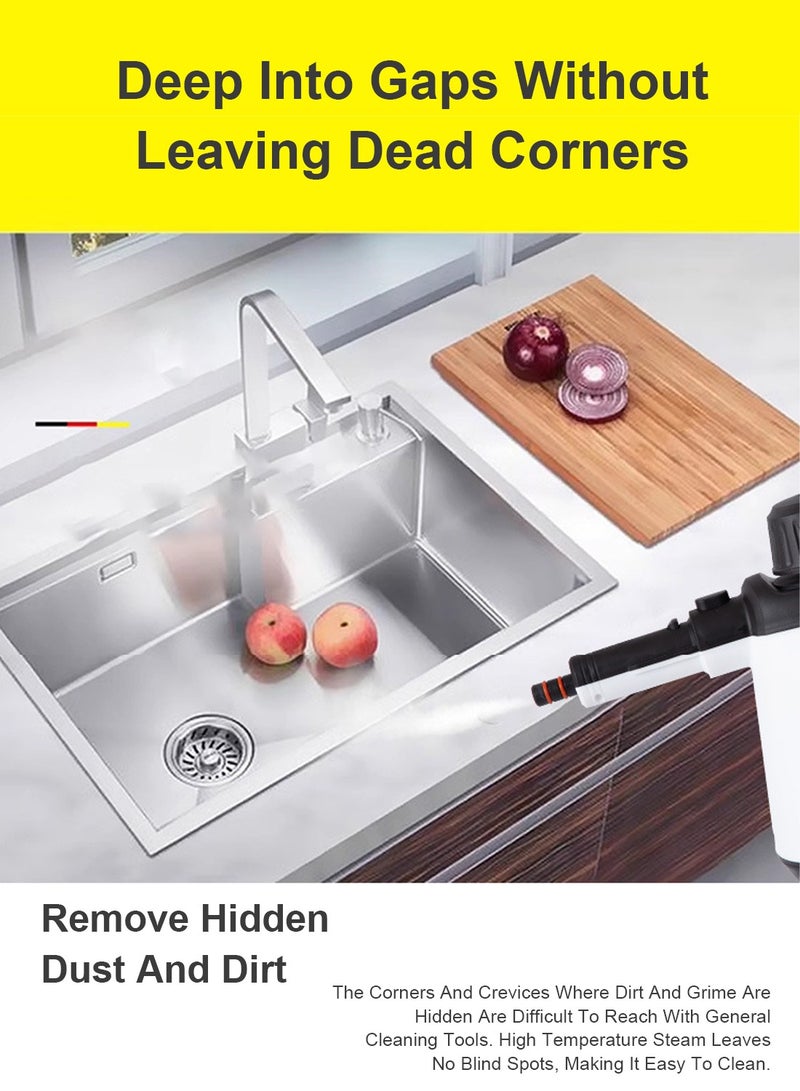 ET-LIFE Steam Cleaner, 1200 W, 3.5 Bar Steam Pressure, 400ml Capacity,  High Temperature Kills 99.99% of Viruses & Bacteria - Image 3