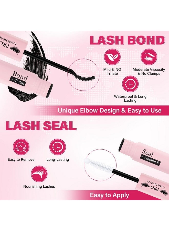 PRO LASHBEAUTY Pro Diy Lash Extension Kit Eyelash Extension Kit With 200 Pcs Lash Clusters Individual Lashes Lash Bond And Seal Eyelash Applictor Lash Tweezers Lash Clusters Kit For Beignner (Diy Lash Kit-A) - Image 3