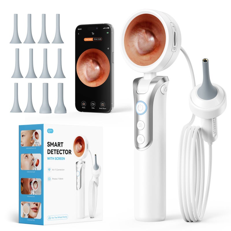 Cross-Border New Portable Handheld Endoscope with 1080P HD Screen for Ear and Nose Inspection - Image 1