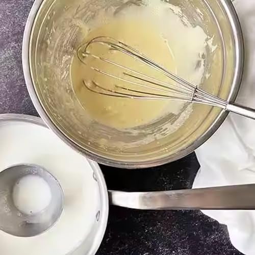 Garth Stainless Steel Manual Milk Frother Egg Whisk Free Egg Separator (1 Pc) - Image 2