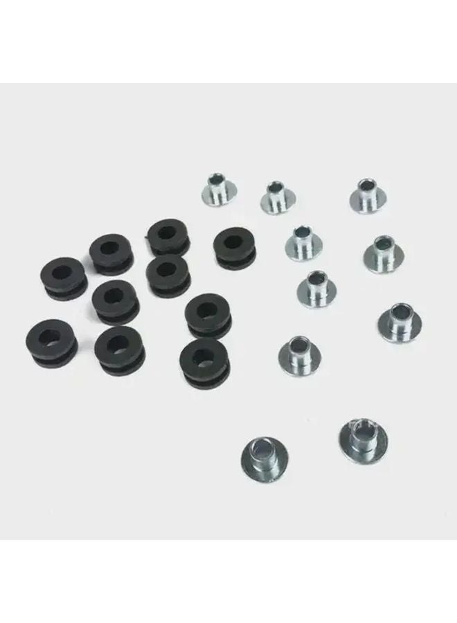10 Set Black Motorcycle Rubber Grommet Bolt Kit Reduces Vibration Improves Stability - Image 4