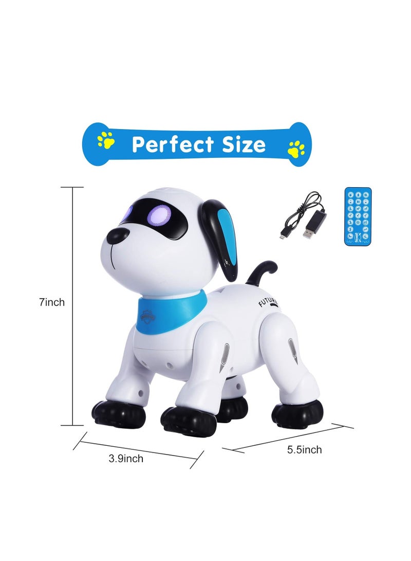 Raxoom Remote Control Robot Dog Toy, Programmable Interactive & Smart Dancing Robots for Kids 5 and up, RC Stunt Toy Dog with Sound LED Eyes, Electronic Pets Toys Robotic Dogs for Kids Gifts - Image 2