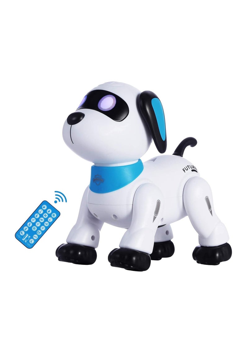 Raxoom Remote Control Robot Dog Toy, Programmable Interactive & Smart Dancing Robots for Kids 5 and up, RC Stunt Toy Dog with Sound LED Eyes, Electronic Pets Toys Robotic Dogs for Kids Gifts - Image 1