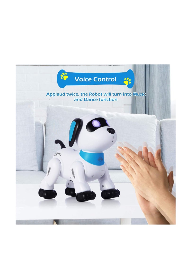Raxoom Remote Control Robot Dog Toy, Programmable Interactive & Smart Dancing Robots for Kids 5 and up, RC Stunt Toy Dog with Sound LED Eyes, Electronic Pets Toys Robotic Dogs for Kids Gifts - Image 3