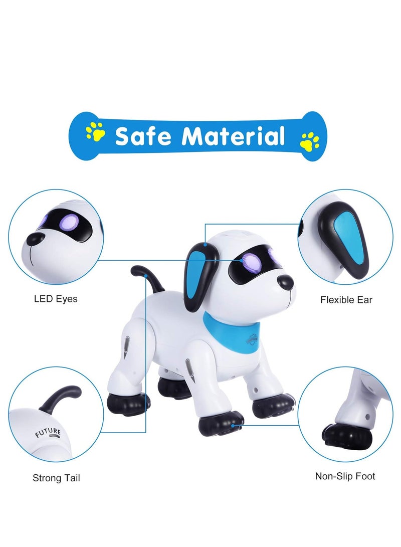 Raxoom Remote Control Robot Dog Toy, Programmable Interactive & Smart Dancing Robots for Kids 5 and up, RC Stunt Toy Dog with Sound LED Eyes, Electronic Pets Toys Robotic Dogs for Kids Gifts - Image 5