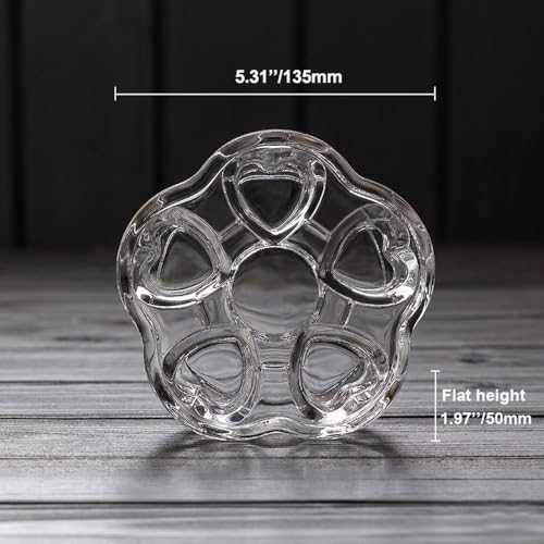 Luxtea Crystal Teapot Heating Base Glass Teapot Warmer In Heart Shape Heat Resistant for Heating Tea or Beverages - Image 4