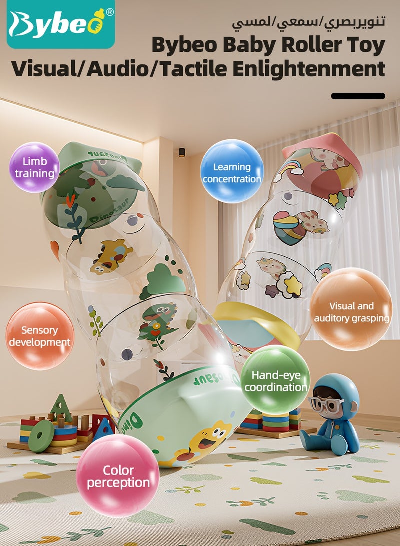 بيبو ألعاب الزحف والمشي للأطفال، لعبة بكرة قابلة للنفخ للأطفال الرضع، لعبة بكرة الزحف للأطفال مع أجراس، لعبة تدريب للأطفال للنمو المبكر، للاستخدام الداخلي والخارجي. - Image 5