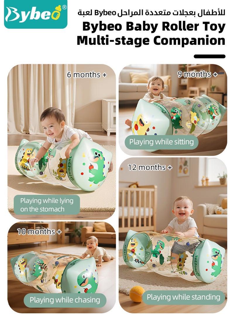 بيبو ألعاب الزحف والمشي للأطفال، لعبة بكرة قابلة للنفخ للأطفال الرضع، لعبة بكرة الزحف للأطفال مع أجراس، لعبة تدريب للأطفال للنمو المبكر، للاستخدام الداخلي والخارجي. - Image 4