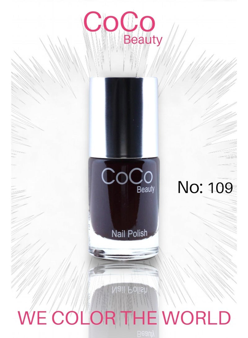 COCOBEAUTY Nail Polish No.109 Mahogany 12ml