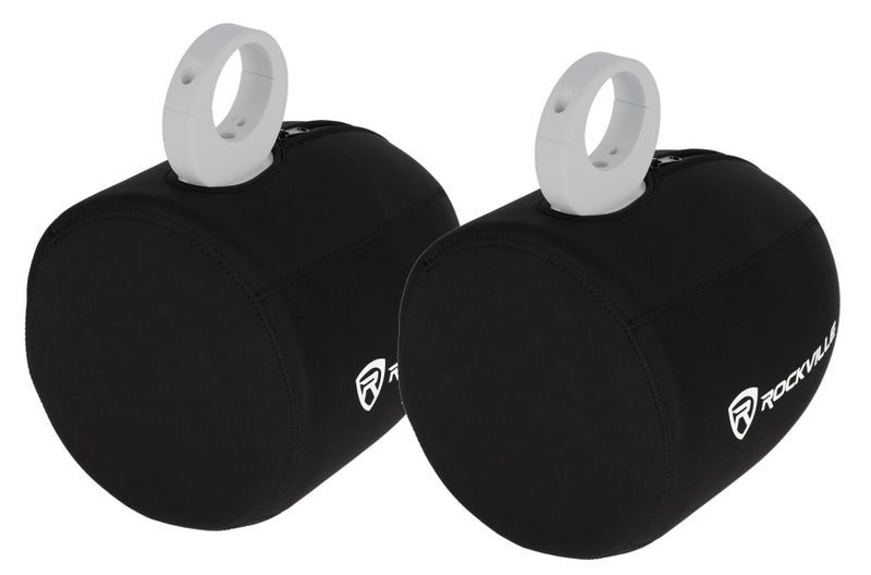 Rockville RWBC90 8" Neoprene Marine Wakeboard Tower Speaker Covers, Pair - Image 2