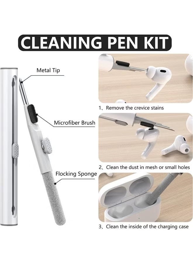 Soft Silicone Protective Case Cover for AirPods Pro  with Cleaner Kit and Keychain - Image 4