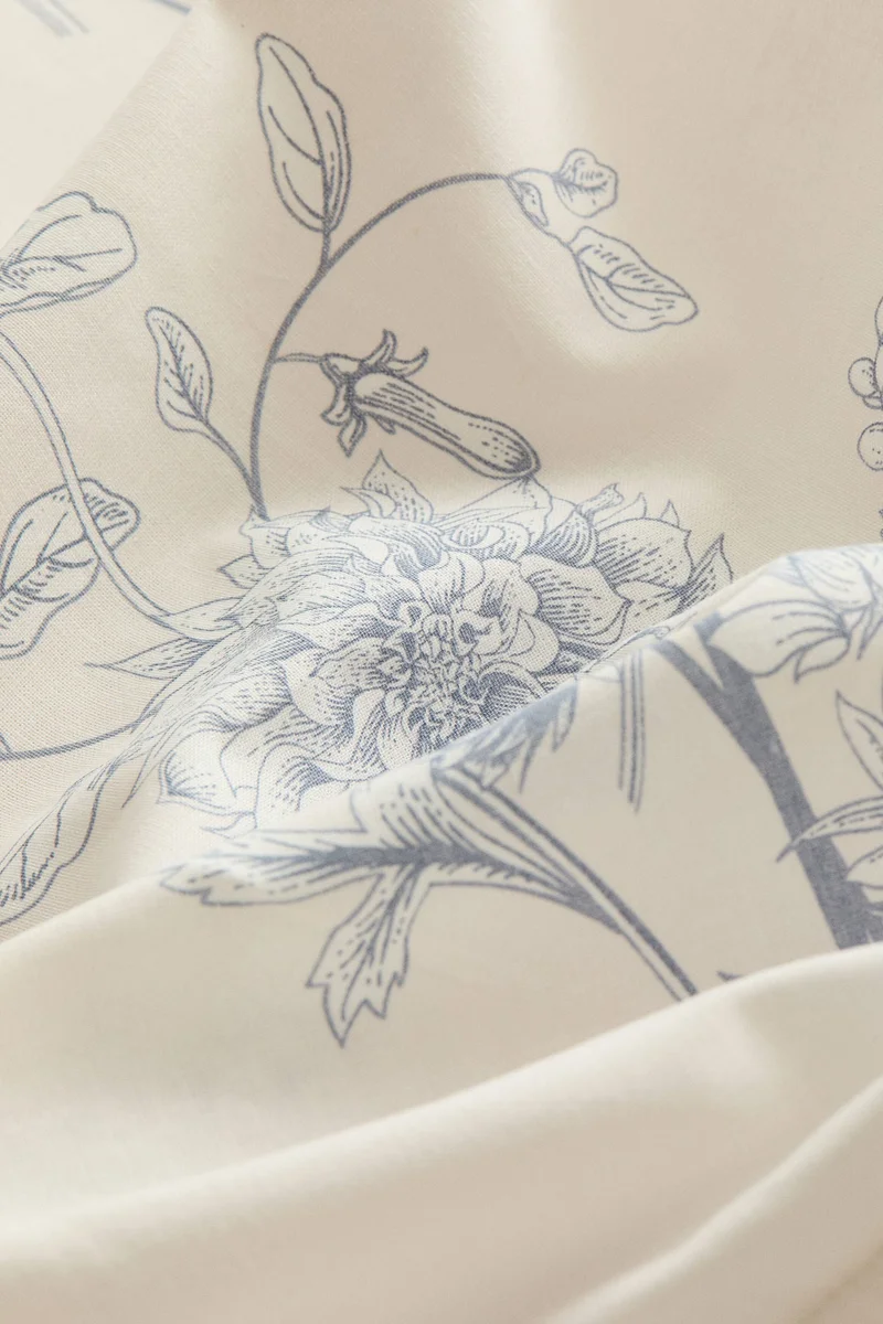 H&M Flounced cotton-blend double/king valance