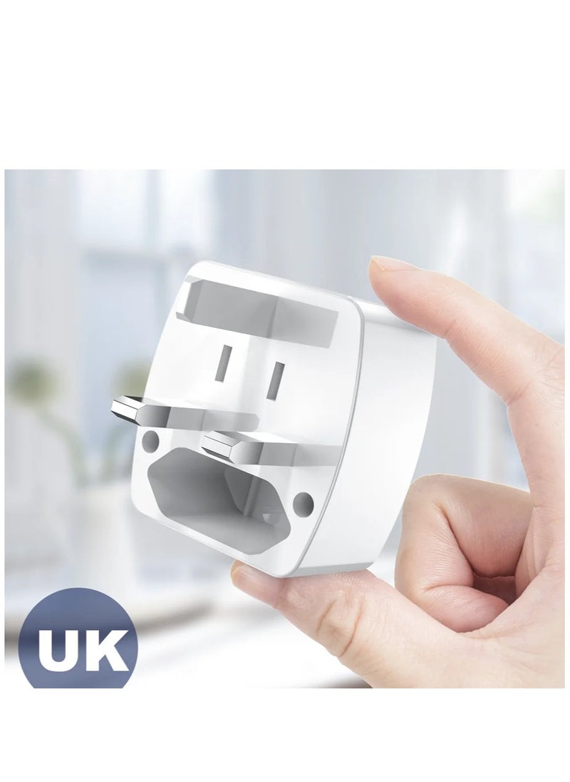 LDNIO Z4 Universal Plug Adapter ABS VO With UK/EU/US/AU Pin & 2 Universal Socket (6A) - White  - Image 5