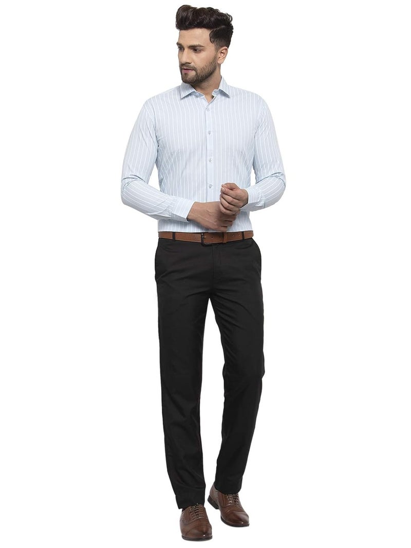 Indian Needle JAINISH Men's Cotton Blend Solid Formal Shirt with Long Sleeves - Image 3