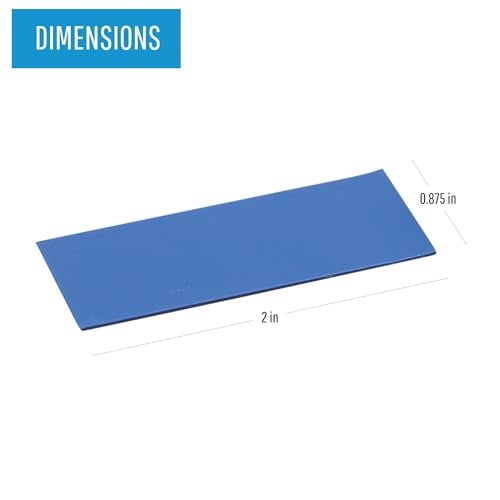 MasterVision Blue Dry Erase Rectangular Colored Magnets, 25 Count, Color Coding Magnetic Tape Strips, 0.875" x 2" (FM2401) - Image 2