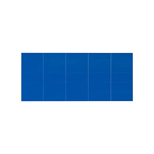 MasterVision Blue Dry Erase Rectangular Colored Magnets, 25 Count, Color Coding Magnetic Tape Strips, 0.875" x 2" (FM2401) - Image 4