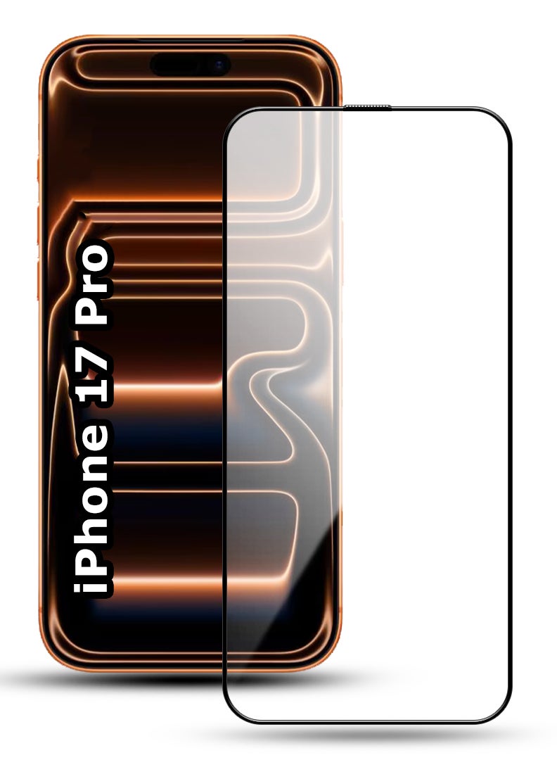 Case Up Screen Protector For Apple iPhone 17 Pro 6.3 Inch 9H Hardness Tempered Glass Film, Bubble Free Easy Installation, Full Coverage, Anti Scratch And Touch Sensitive - Image 1