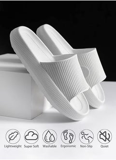 HomarKet Non-Slip Quick-drying Thickened Bathroom Shower Slippers Anti-slip Lightweight House Shower Slippers Super Soft Home Slippers for Indoor & Outdoor  - Image 1