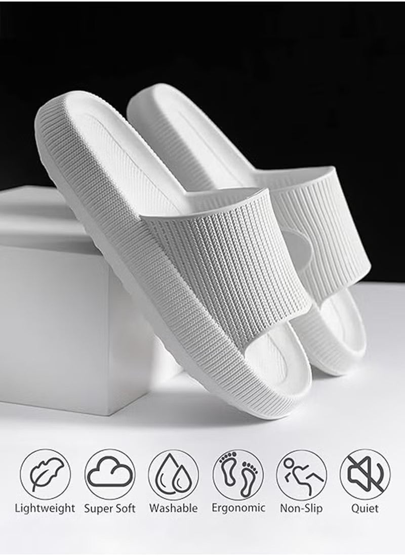 HomarKet Non-Slip Quick-drying Thickened Bathroom Shower Slippers Anti-slip Lightweight House Shower Slippers Super Soft Home Slippers for Indoor & Outdoor  - Image 1