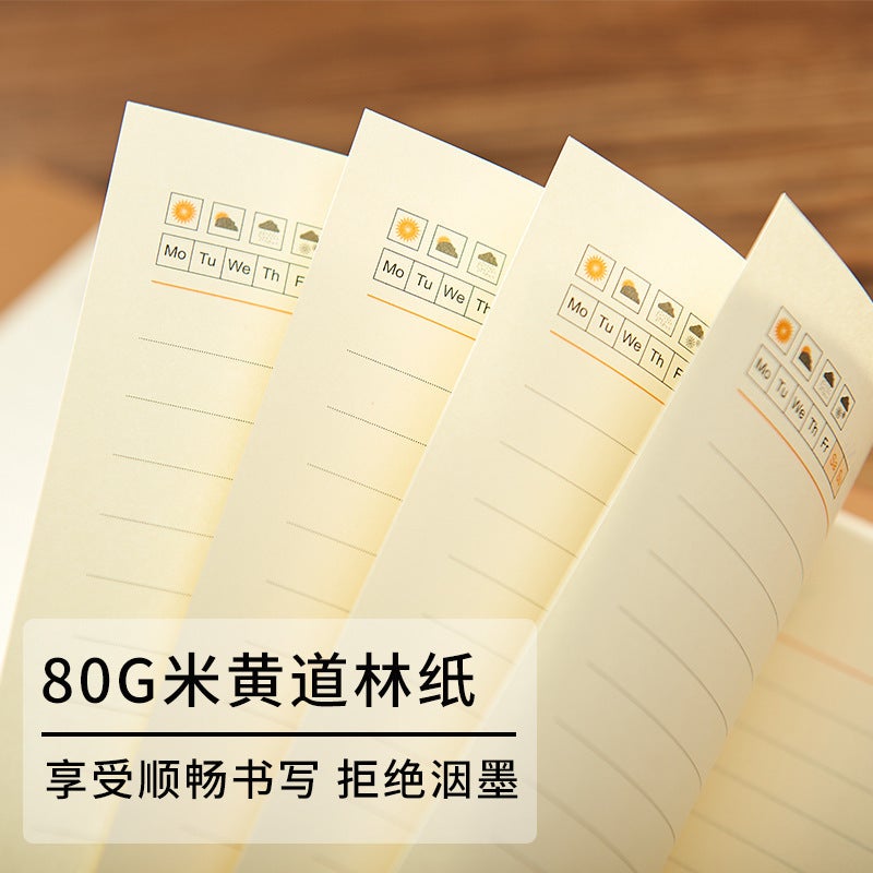 Vintage Chinese Style Notebook Business Printable Logo Thickened Leather Notepad Stationery Simple - Image 5