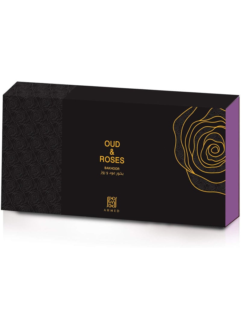 Ahmed Al Maghribi Perfumes Bakhoor Oud & Roses 10 Tabs