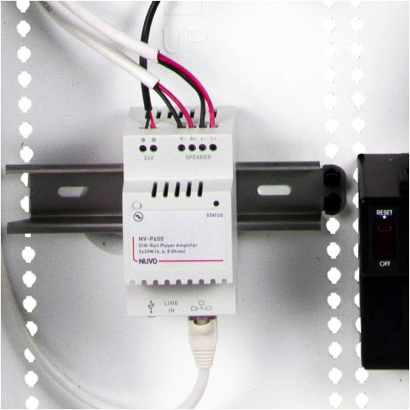 On-Q Legrand, Cable Management, Din Rail, Half Width, Mounting Bracket, 35mm Wide, 6 Inches, AC1043 - Image 1