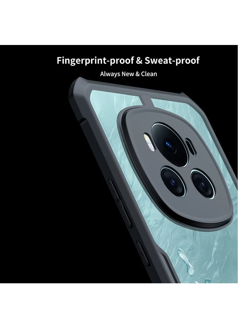 For Honor Magic 6 Pro Case, Camera Lens Protection Cover, TPU Shockproof Airbags Bumper Mobile Phone Back Cover, Anti-Yellowing Slim Fit Protective Casing (Black Matte)  - Image 5