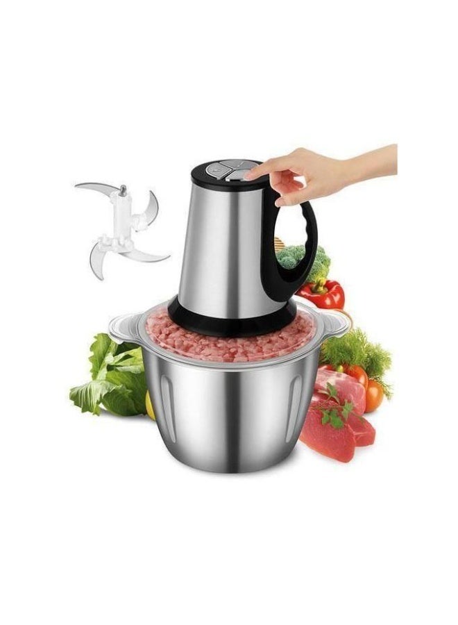 Ocean Power Kibbeh & Mincer Chopper, Meat Vegetables & Spices Stainless Steel Kibbeh 5L Stainless Steel - Image 1