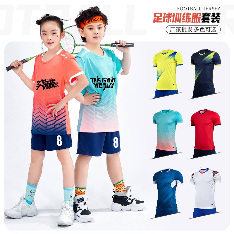 New Men'S Adult Football Clothes Training Suit Sports Outdoor Women'S Football Jersey Children'S Team Clothes Quick Dry - Image 2