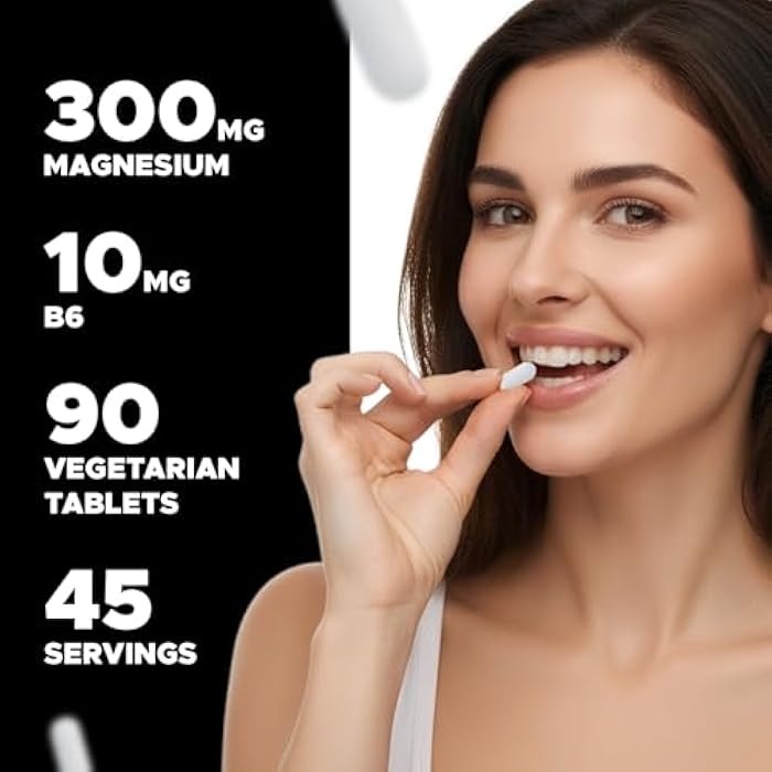Vitabod Magnesium Glycinate 1000 mg per Serving Providing 300mg of Elemental Magnesium - 90 Vegetarian Tablets - Chelated Form - Supports Muscle, Joint, and Heart Health*- 2 Pack - Image 5