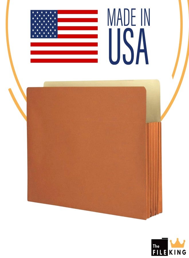 The File King Expanding Accordion File Folder - Legal Size 8½” x 14” | 3.5” Expansion, 10 Pack | Straight Cut Tab | Holds Thick Case Files | Law, Accounting & Business Filing Organizer | Made in USA - Image 5