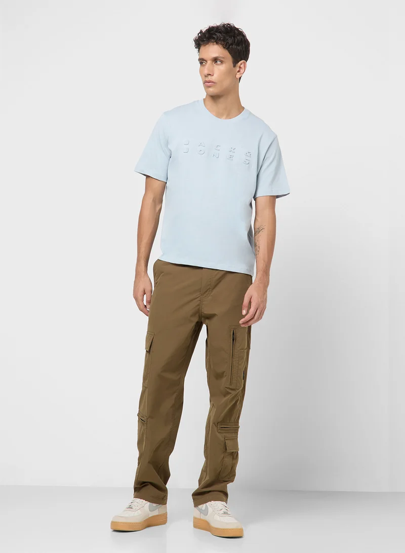جاك اند جونز Jcopacer Logo Crew Neck T-Shrt