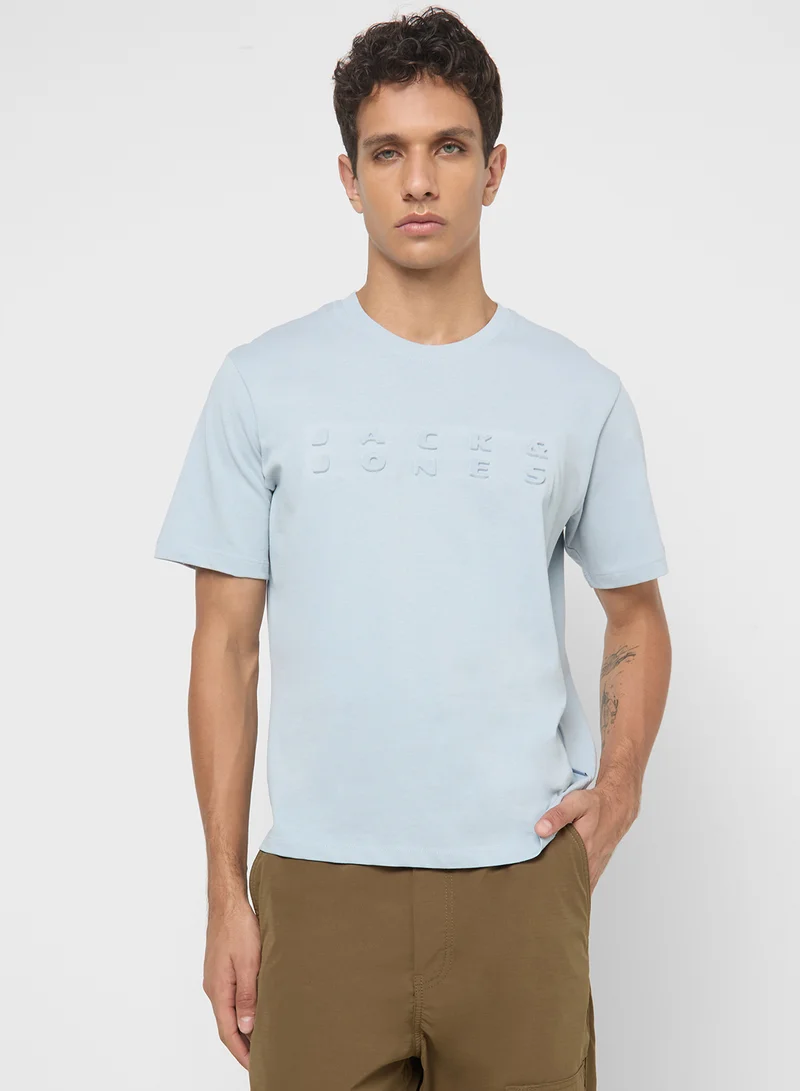 جاك اند جونز Jcopacer Logo Crew Neck T-Shrt