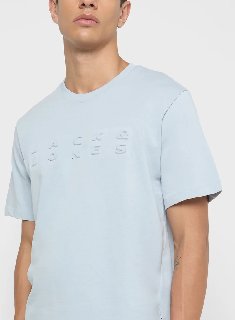 جاك اند جونز Jcopacer Logo Crew Neck T-Shrt