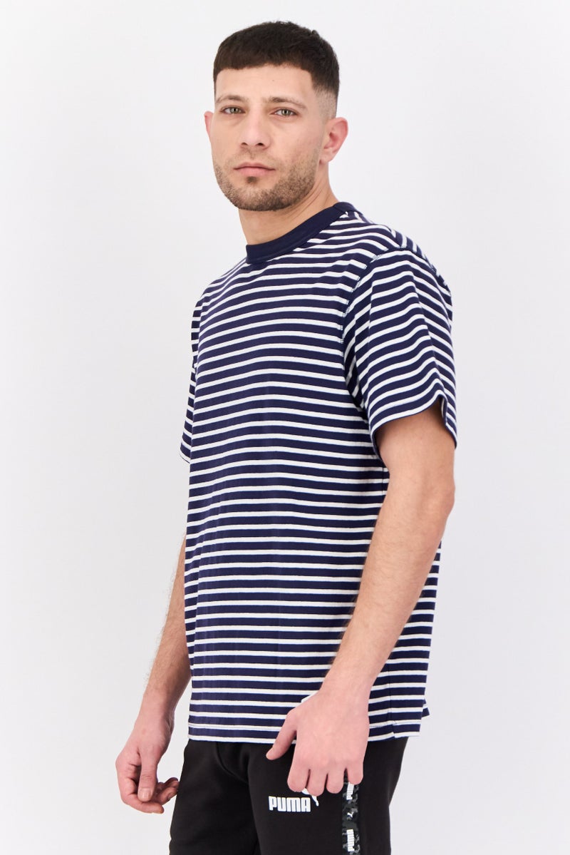 Puma x Nanamica Men Sportswear Fit Short Sleeve Outdoor Striped T-Shirt, Multicolor - Image 2