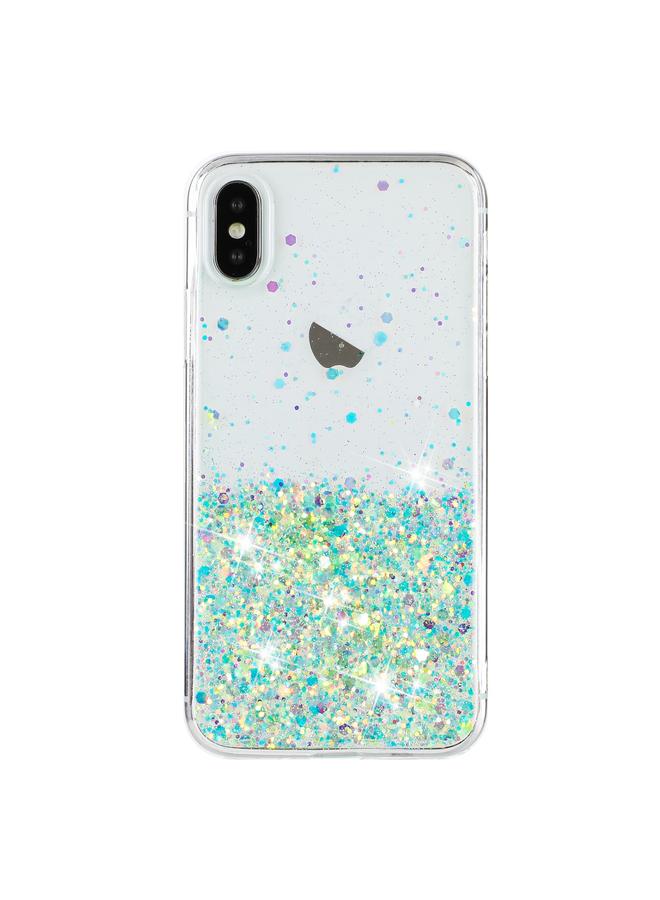 S-TOP Case For iPhone XS Max Transparent Frame Noctilucent Glitter Powder TPU Phone Case - Image 2