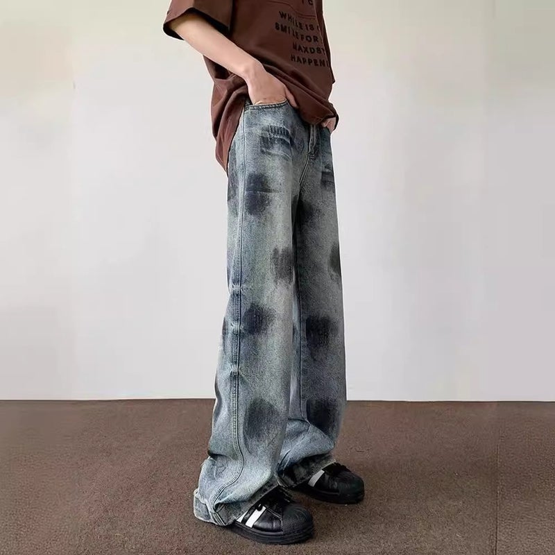 Unisex Classic Denim Jeans Loose Fit Daily Outdoor Wear - Image 2
