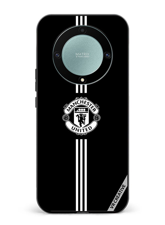 VR CREATIVE غطاء حماية لهاتف Honor X9b بتصميم مانشستر يونايتد متعدد الألوان - Image 1