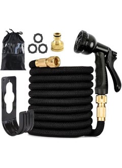 Hihonor 75FT High-Quality Expandable Garden Hose，Three Times Shrink with 8 Nozzle Patterns，Extra Strength Fabric Double Latex Core Hose，for Garden House Cleaning Pet Bathing Car Washing (COLOR4)  - Image 1