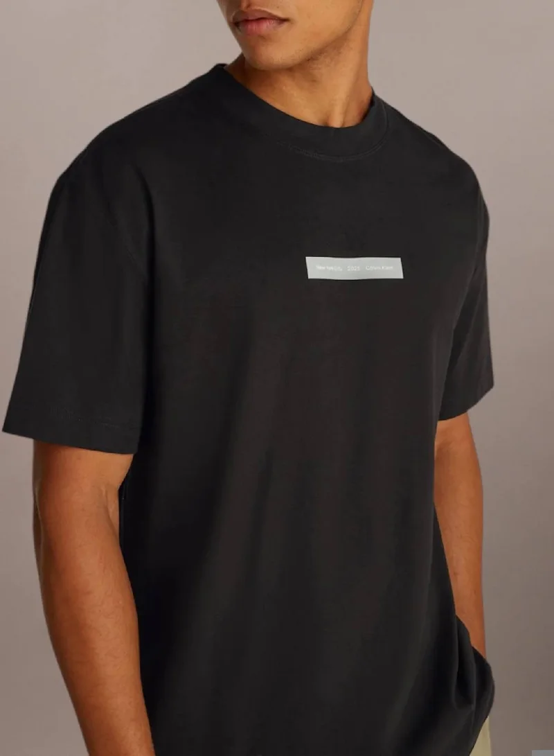 Calvin Klein Jeans Ck Black Logo T-shirt for Men | Best Price UAE