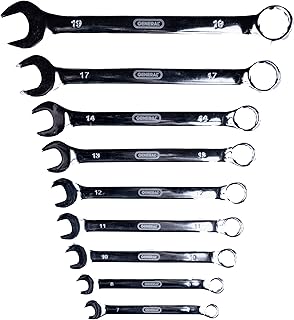 General Tools General Tools Combination Wrench Set #WS-0402, Metric, 9 Piece, 7mm To 19mm - Image 1
