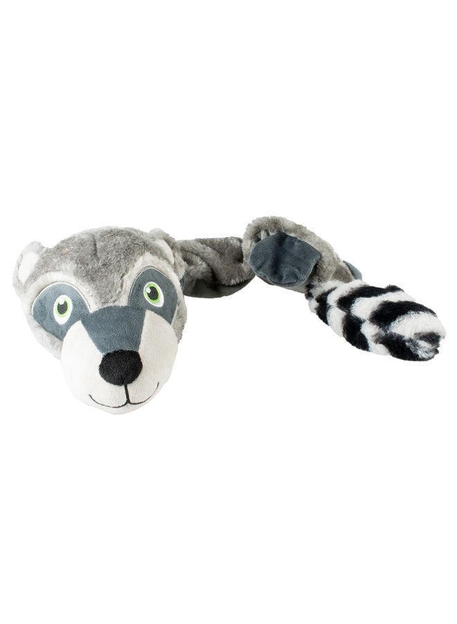 Duvo + Duvo+ Extra Large Raccoon Plush Dog Toy with Squeaker – Grey - Image 2