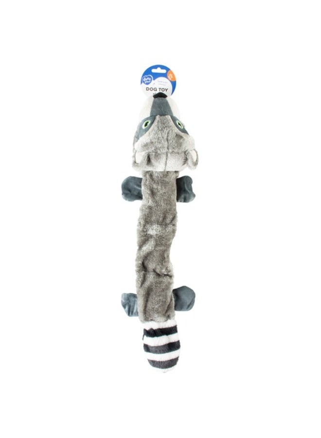 Duvo + Duvo+ Extra Large Raccoon Plush Dog Toy with Squeaker – Grey - Image 1